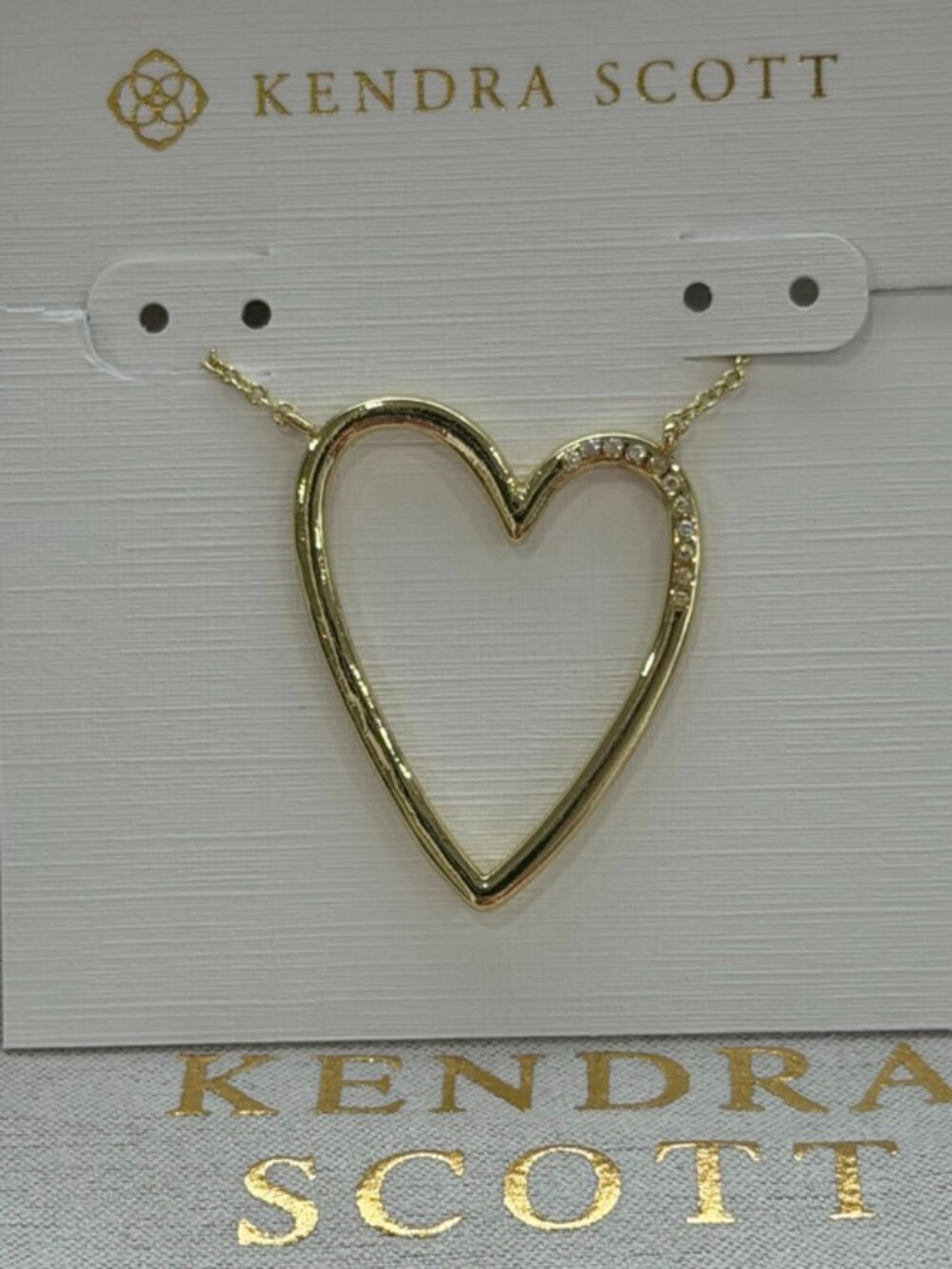 Kendra Scott Gold Heart Pendant Necklace